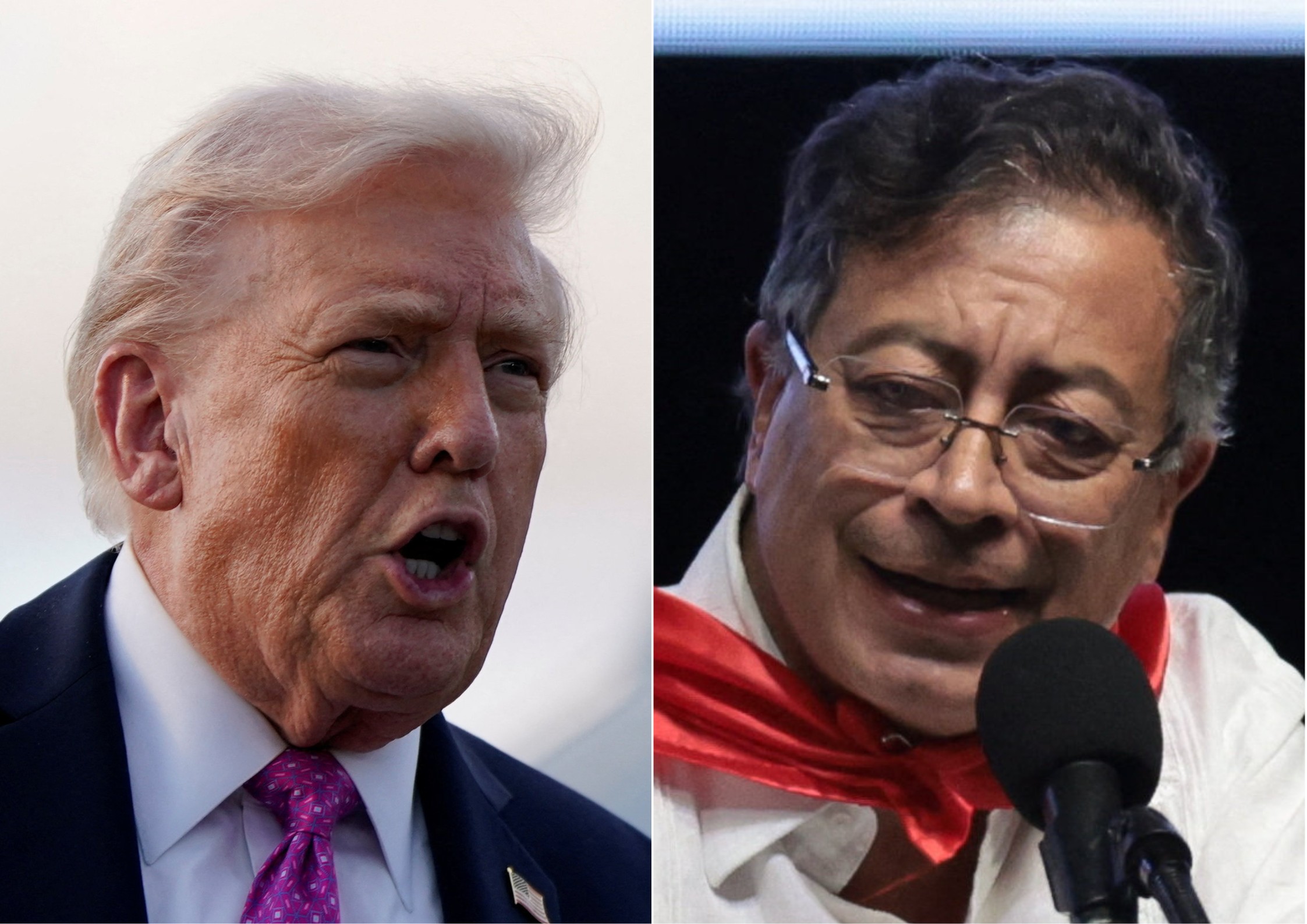 Após briga nas redes, Trump se reúne com o presidente da Colômbia para discutir narcotráfico
