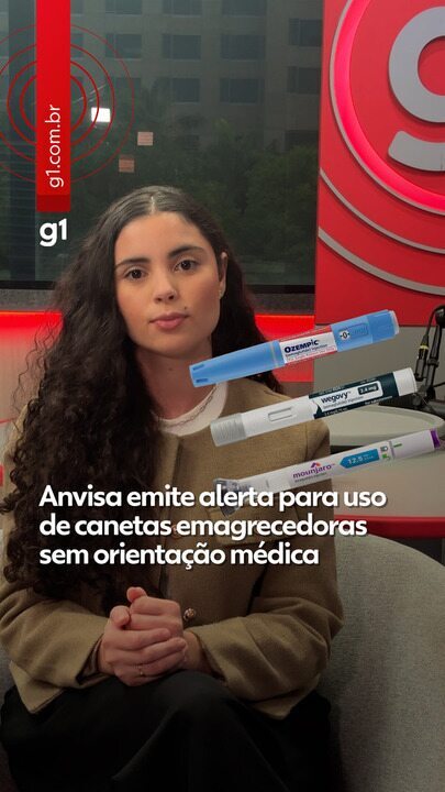 Anvisa emite alerta para uso de canetas emagrecedoras sem acompanhamento médico