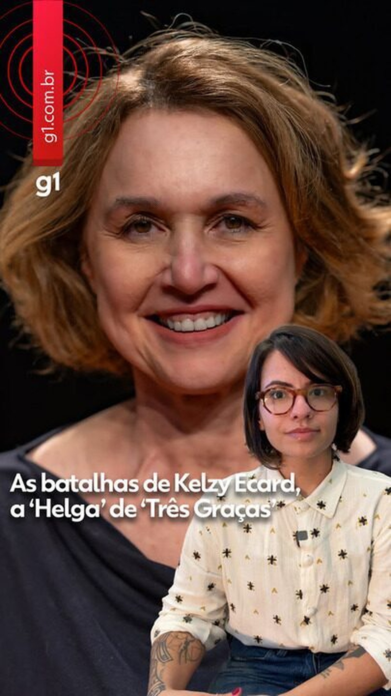 Antes de viver Helga em 'Três Graças', Kelzy Ecard enfrentou câncer agressivo que a fez perder 40 kg
