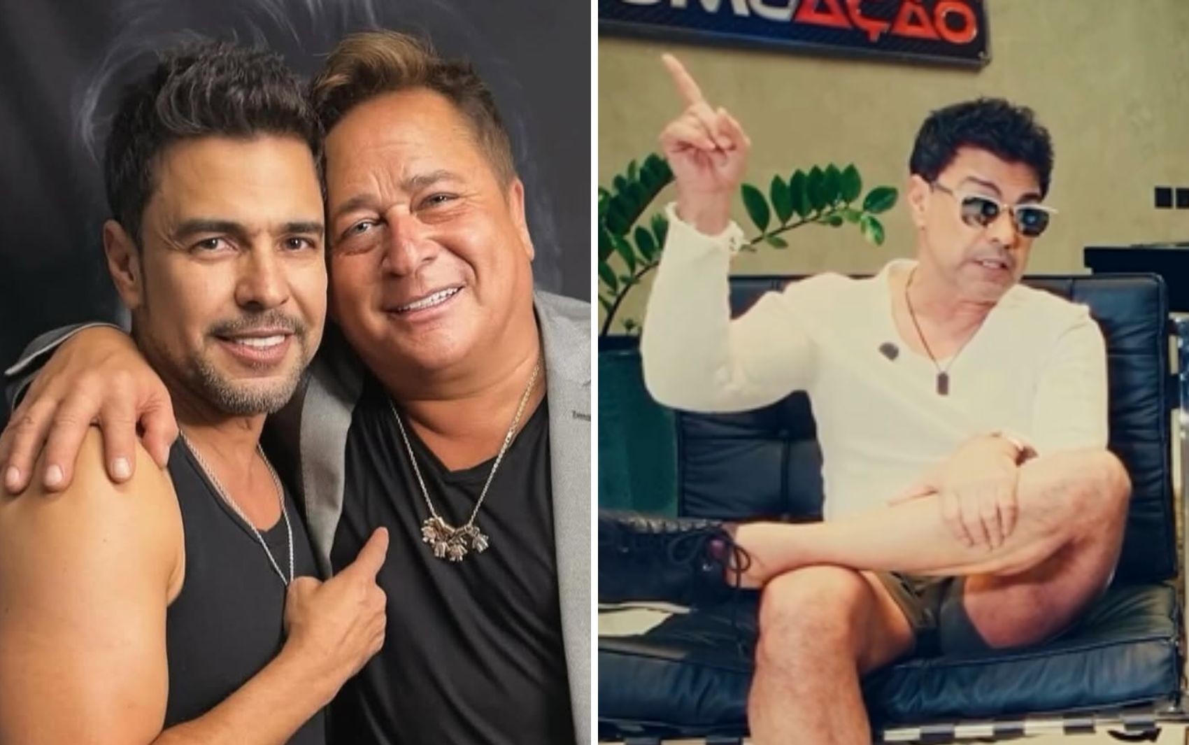Leonardo 'roubou' música feita por Zezé Di Camargo e que seria dada a Amado Batista: 'Ele já é milionário'
