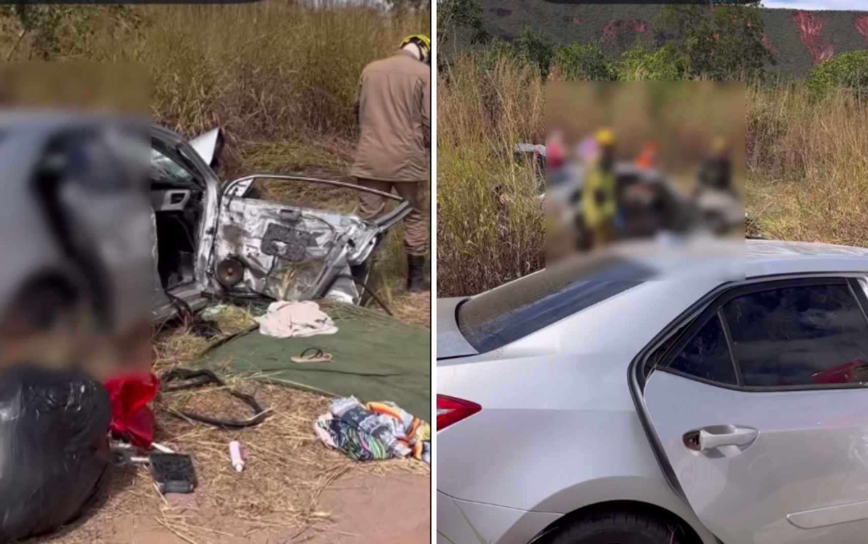 Duas pessoas morrem após carros baterem de frente na BR-020, dizem Bombeiros
