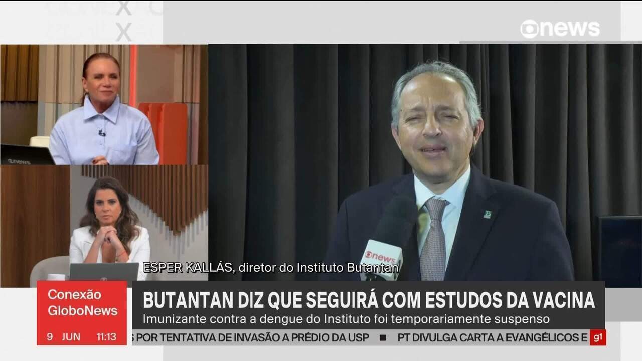 Imunizados há mais de 21 dias contra a dengue podem ficar 'absolutamente descansados', afirma diretor do Butantan