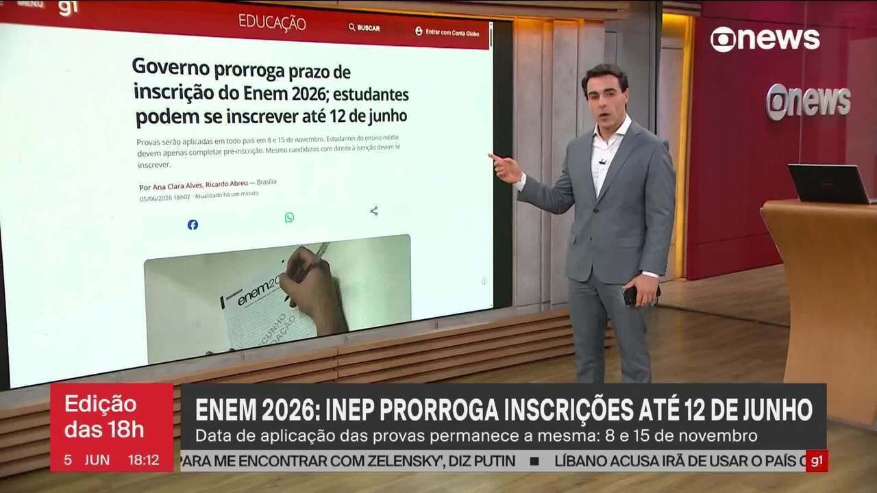 Enem 2026: inscrições terminam nesta sexta após prorrogação de prazo; taxa é de R$ 85