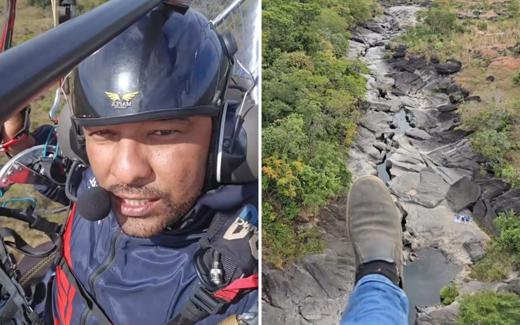 De cachoeiras ao Vale da Lua: piloto impressiona com imagens aéreas de Goiás